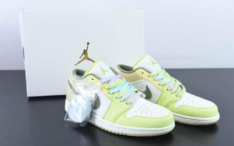 乔丹Air Jordan 1 Low Year Of The Rabbit AJ1兔年限定青苹果低帮篮球鞋纯原版本 货号：FD9906-131