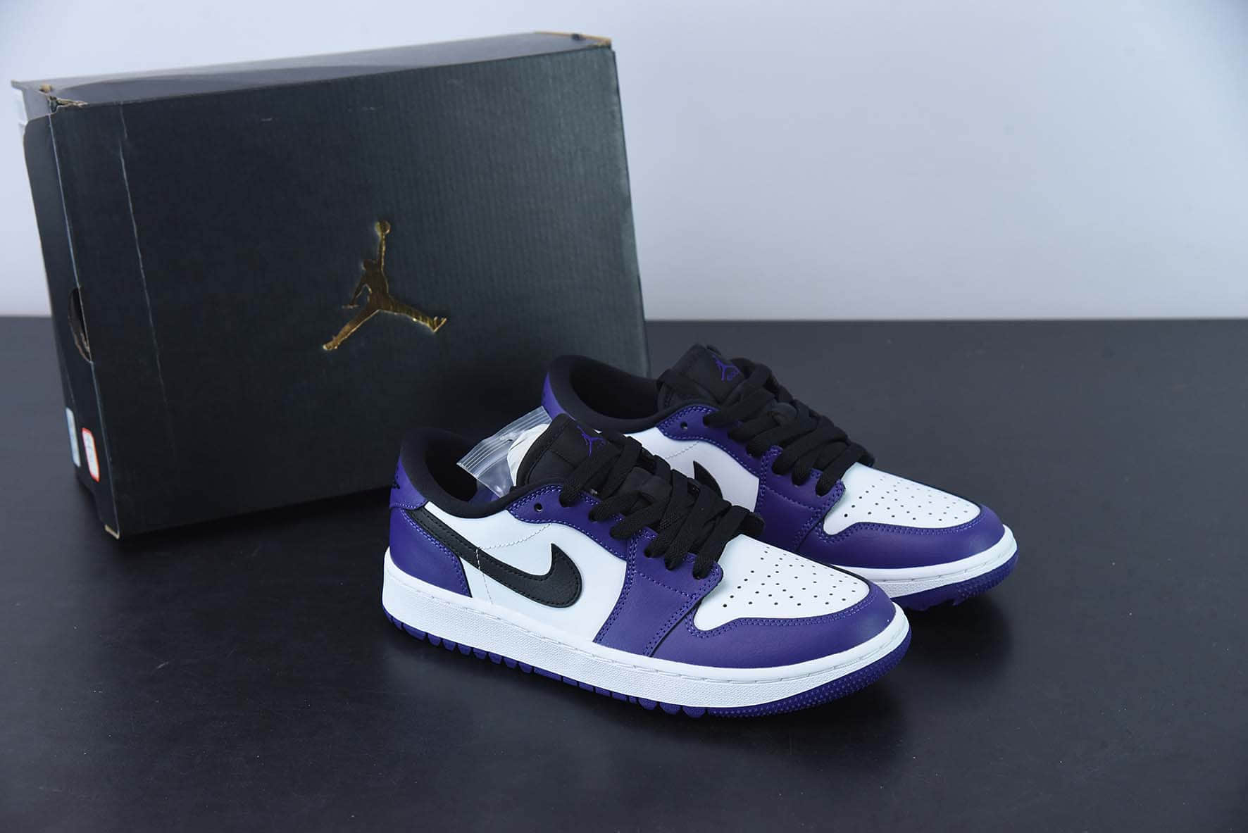 乔丹Air Jordan 1 Low Golf 白紫高尔夫系列低帮篮球鞋纯原版本 货号：DD9315-105