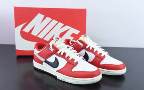 耐克Nike Dunk Low Pink Black 白红芝加哥2.0 低帮运动休闲板鞋纯原版本 货号：DZ2536-600