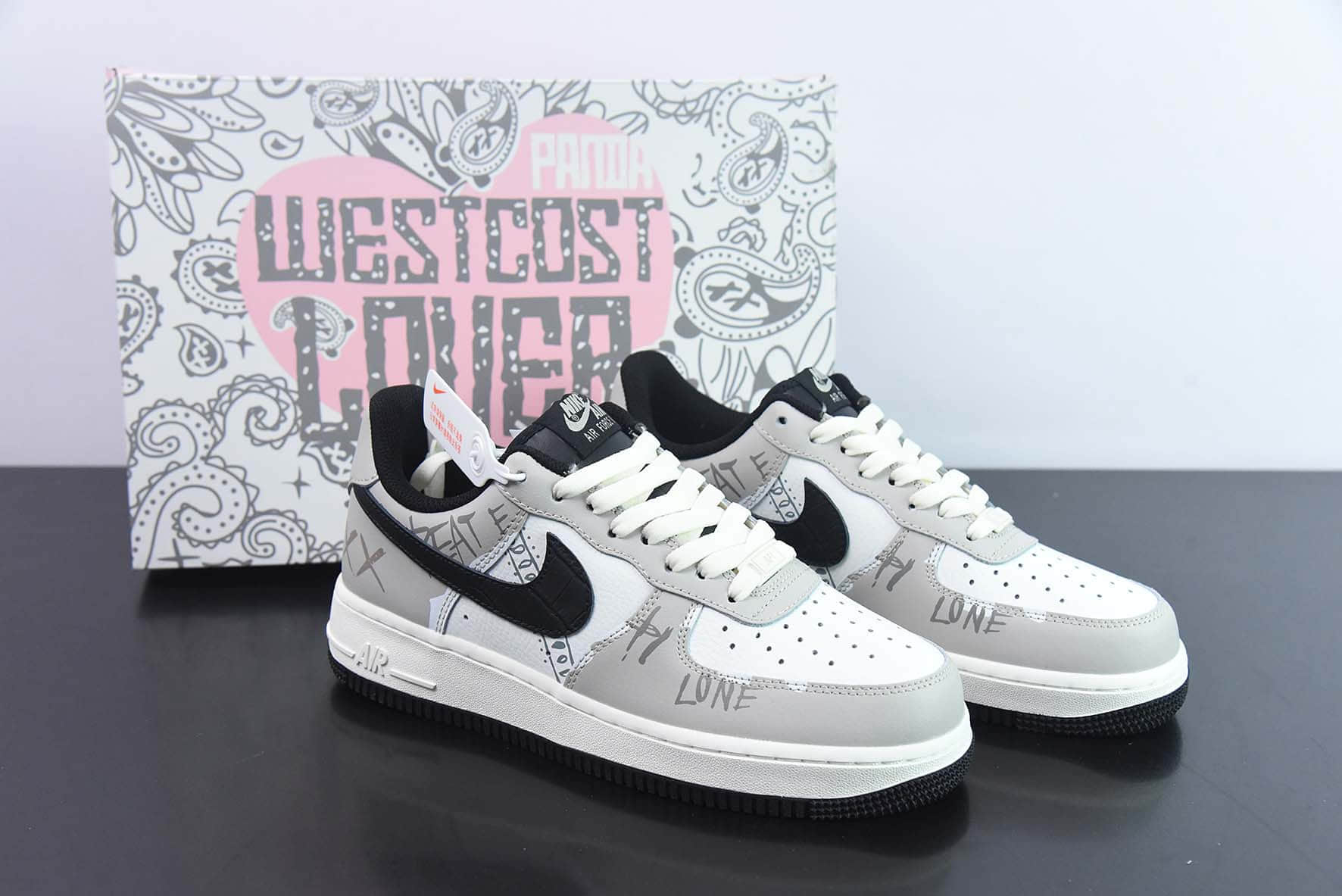 耐克Nike Air Force 1'07 Low 西海岸涂鸦空军一号低帮休闲板鞋纯原版本 货号：LT5986-921