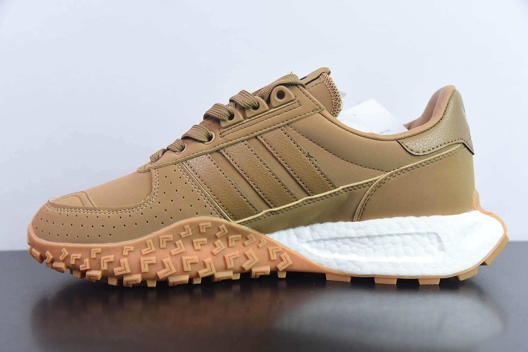 阿迪达斯Adidas Retropy Boost E5 W.R.P E5二代系列小麦复古赛车原型爆米花缓震休闲运动慢跑鞋纯原版本 货号：H03549