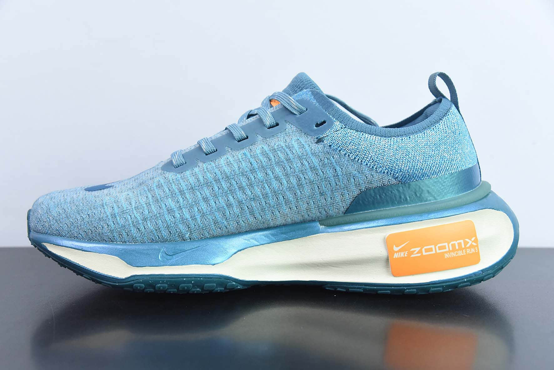 耐克Nike ZoomXInvincibleRunFlyknit3Peacock BlueOrange不可战胜3代系列针织孔雀蓝橙轻量飞织低帮休闲运动慢跑鞋纯原版本 货号:DR2615-401