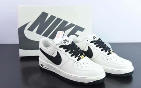 耐克Nike Air Force 1’07 Low 米黑大勾空军一号低帮休闲板鞋纯原版本 货号：SP0758-023