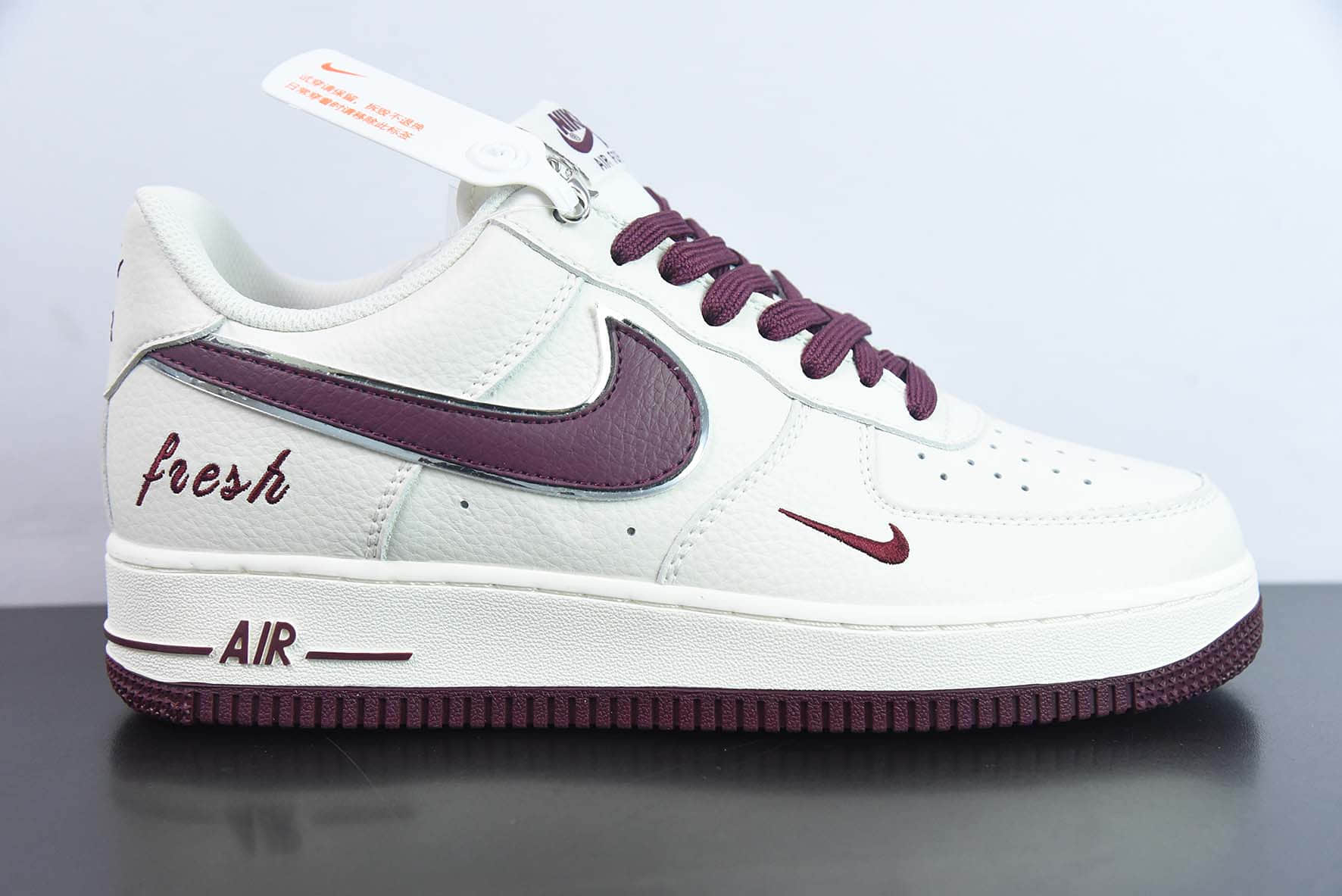 耐克Nike Air Force 1'07 Low Keep Fresh 米酒红小勾空军一号低帮休闲板鞋纯原版本 货号:BM2023-102