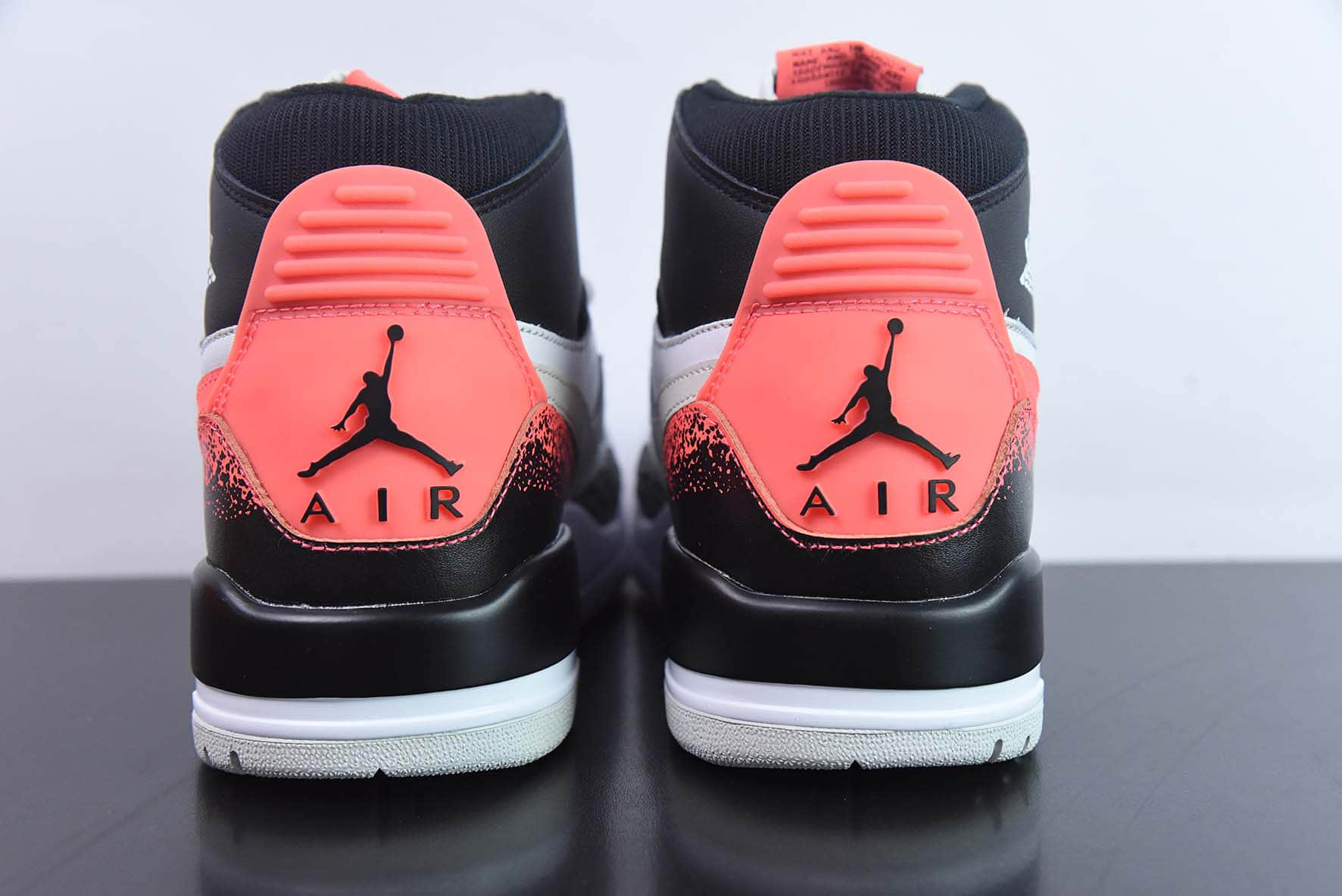 乔丹Air Jordan Legacy 312 HighNRGAJ312黑白橙泼墨爆裂纹高帮篮球鞋纯原版本 货号：AQ4160-108
