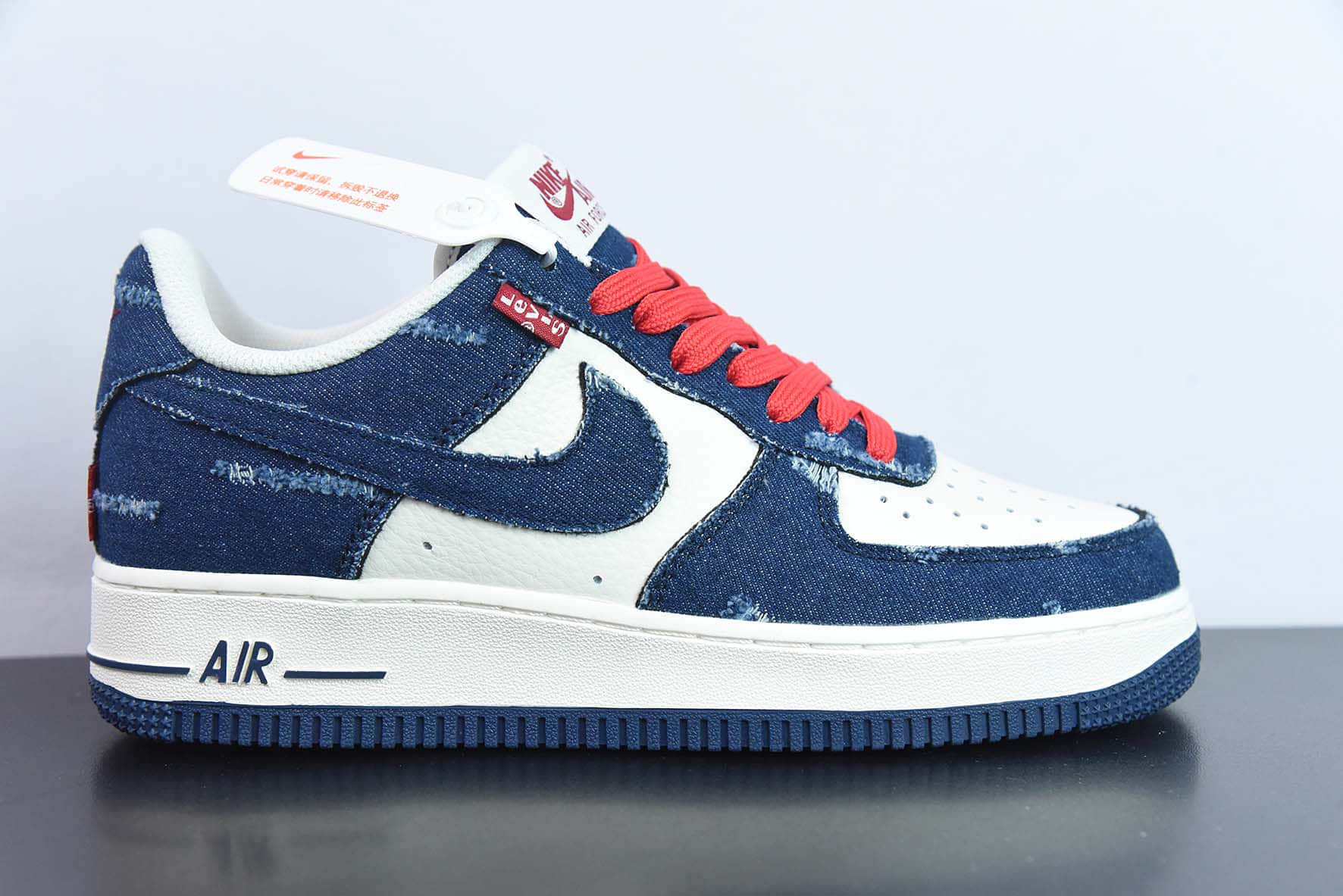 耐克Nike Levi's ×Nike Air Force 1 Low 李维斯联名牛仔拼接空军一号低帮休闲板鞋纯原版本 货号:VT5698-569