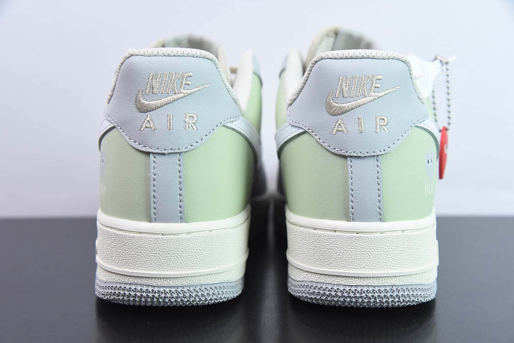 耐克Nike Air Force 1 Low ’07川久保玲联名浅绿灰蓝拼接空军一号低帮休闲板鞋纯原版本 货号：CJ0304-015
