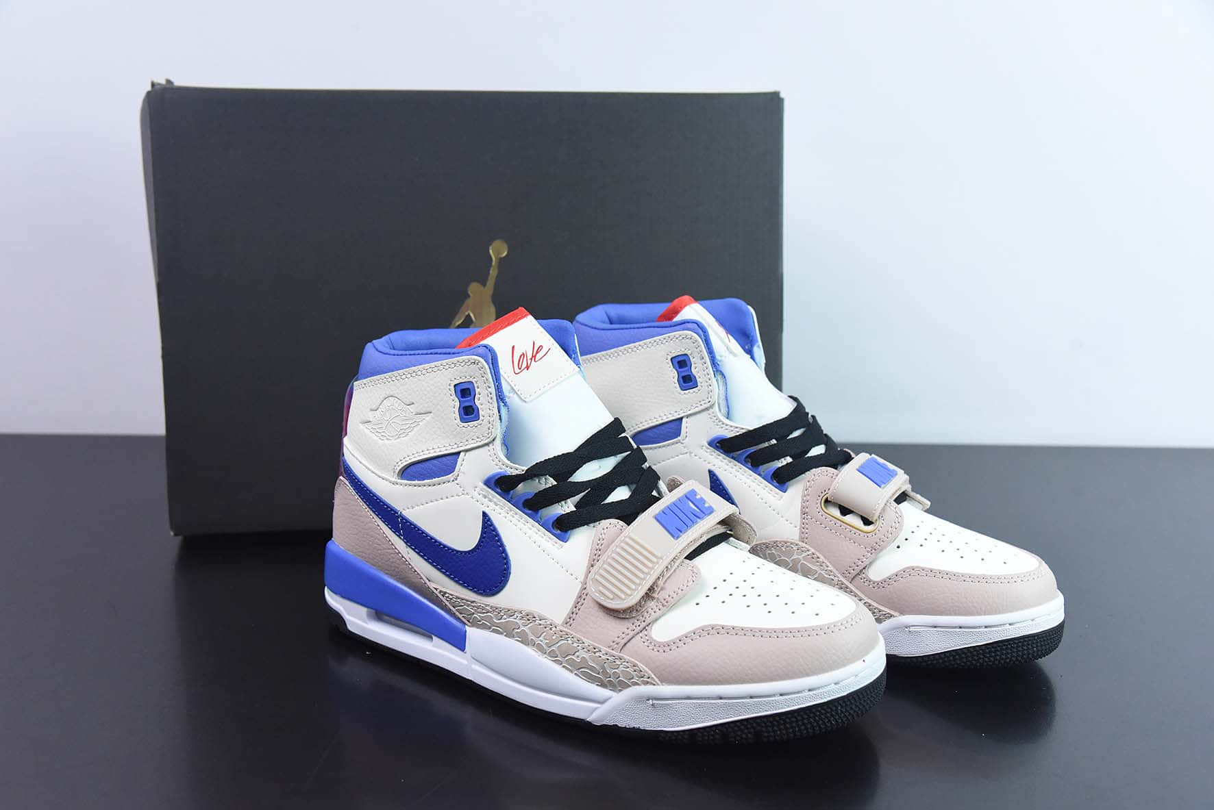 乔丹Air Jordan Legacy AJ312 米棕爆裂纹高帮魔术贴三合一板鞋纯原版本 货号:FD4332-141