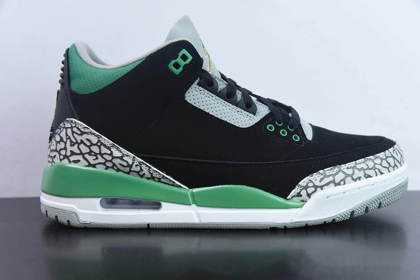 乔丹Air Jordan 3 RetroPine GreenAJ3松绿黑爆裂纹中帮复古休闲运动文化篮球鞋纯原版本 货号：CT8532-030