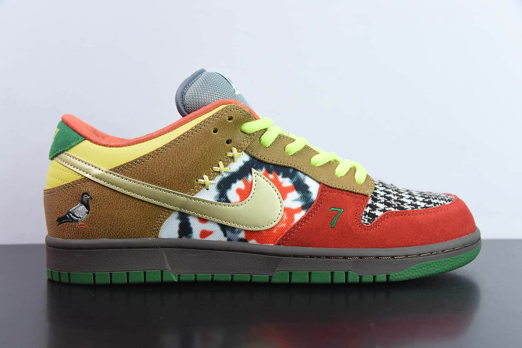 耐克NIKE SB Dunk What the Dunk 慈善鸳鸯鸽子SB低帮休闲板鞋纯原版本 货号：318403-141 
