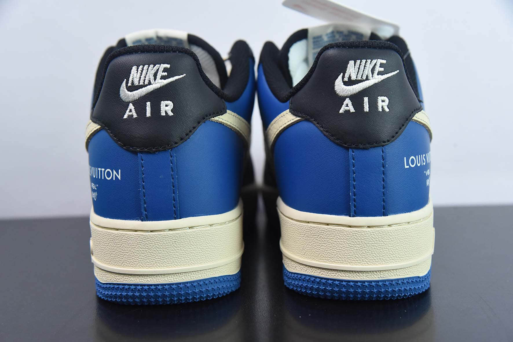 耐克Nike Air Force 1 '07 Low “LV联名--克莱因蓝”空军一号低帮休闲板鞋纯原版本 货号：BS9055-728