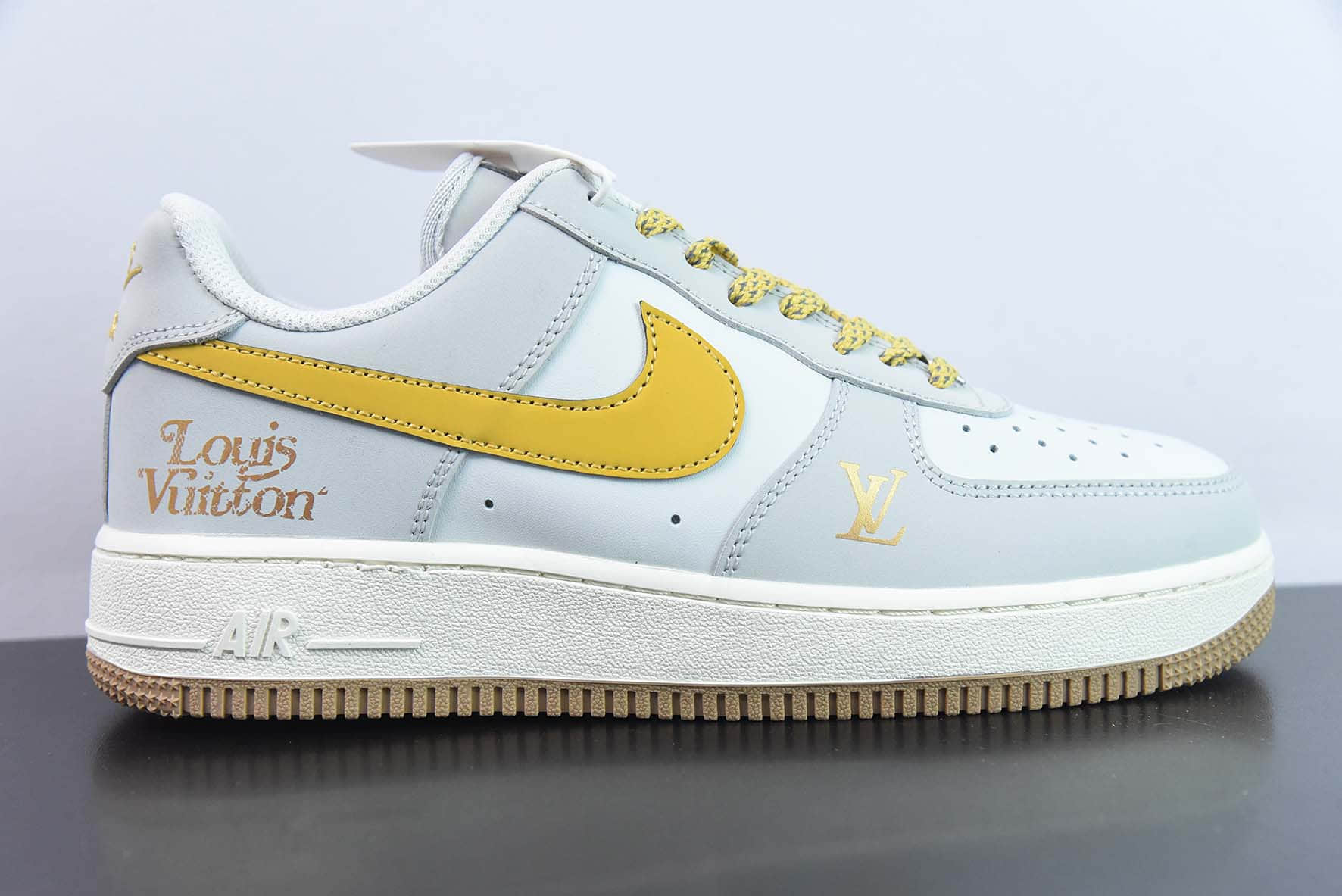 耐克Nike Air Force 1 '07 Low “LV联名暖灰色”空军一号低帮休闲板鞋纯原版本 货号:HX123-006