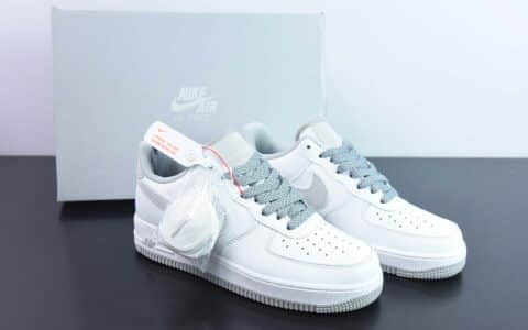 耐克NIke Air Force 1 ’07 经典白灰满天星空军一号低帮休闲板鞋纯原版本 货号：LS0216-025