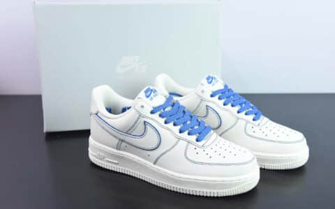 耐克Nike Air Force 1 Low 米白蓝满天星空军一号低帮休闲板鞋纯原版本 货号：315122-404