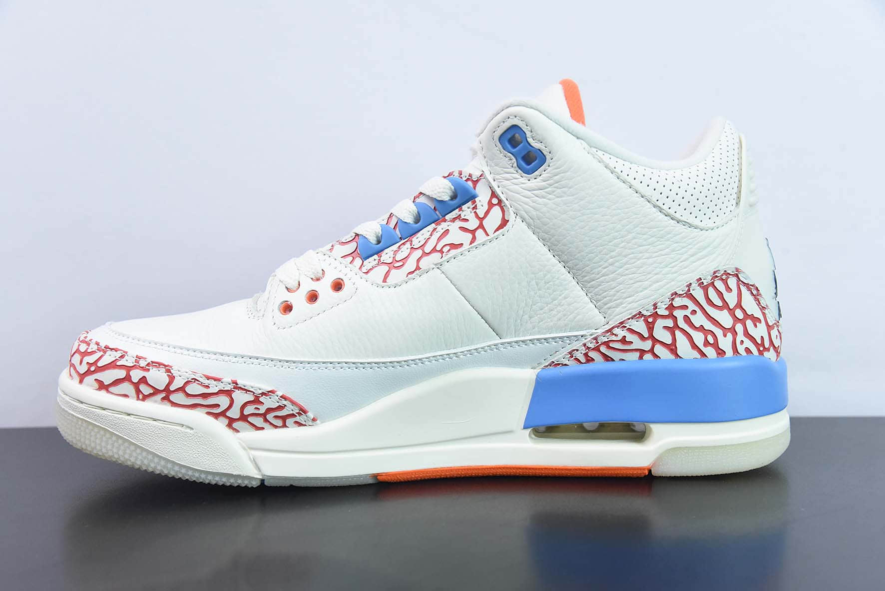 乔丹Air Jordan 3 Mr. Triple Double PE AJ3威斯布鲁克三双先生白红蓝爆裂纹复古文化篮球鞋纯原版本 货号：CK9246-991