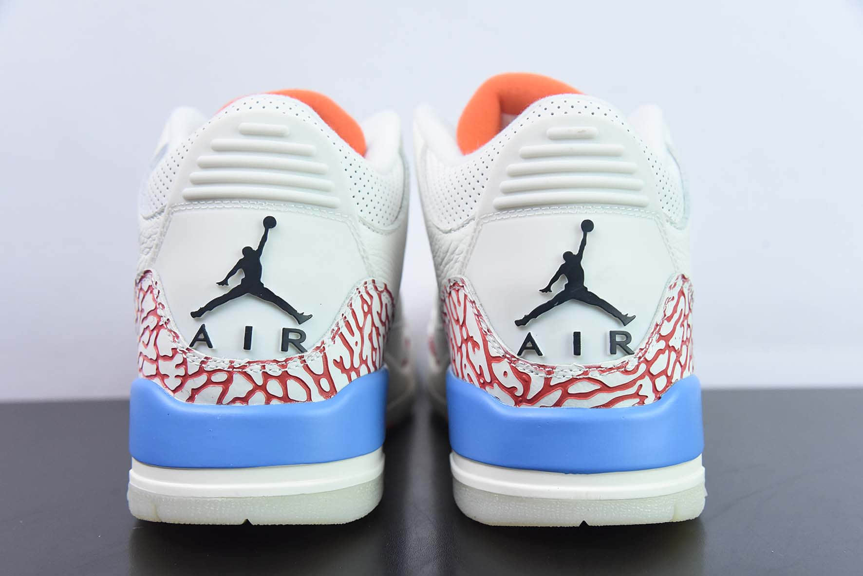 乔丹Air Jordan 3 Mr. Triple Double PE AJ3威斯布鲁克三双先生白红蓝爆裂纹复古文化篮球鞋纯原版本 货号：CK9246-991