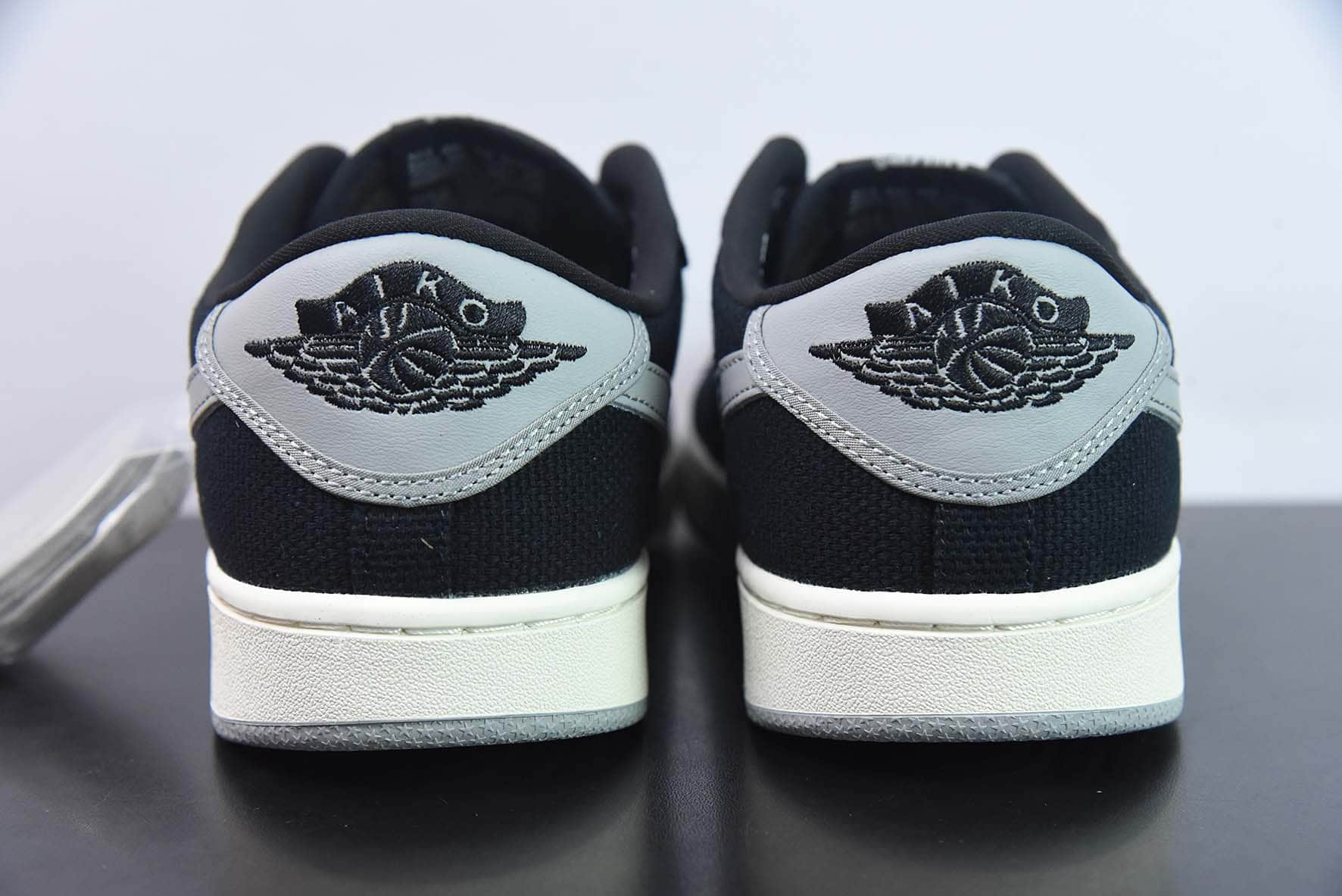 乔丹Air Jordan 1 KO Low AJ1低帮帆布黑灰复古篮球鞋纯原版本 货号：DX4981-002