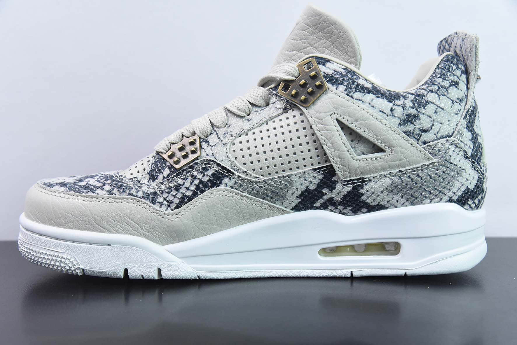 乔丹Air Jordan 4  Sneakeskin  AJ4乔4 蟒蛇纹文化篮球鞋纯原版本 货号：819139-030 