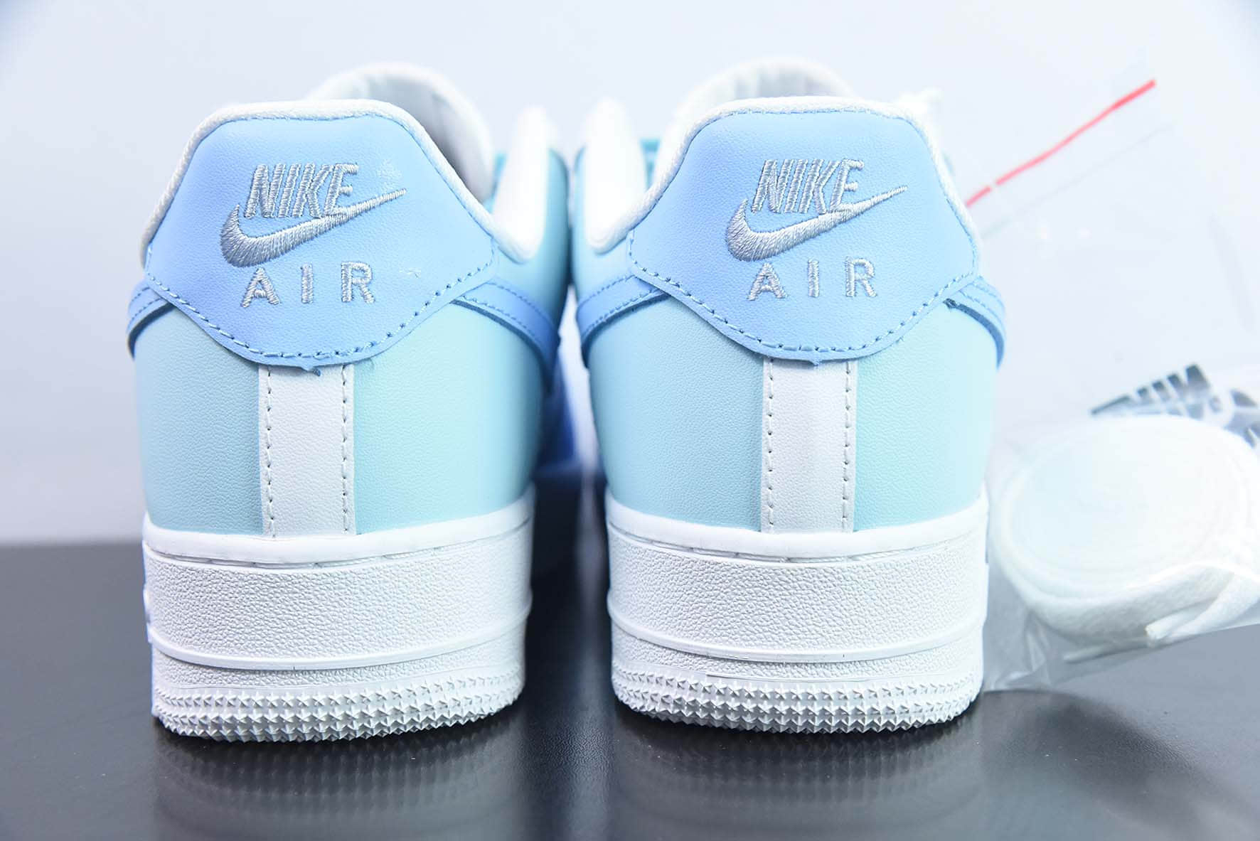 耐克Nike Air Force 1’07 LowLight BlueJadeWhite拼色浅蓝白空军一号经典低帮百搭休闲运动板鞋纯原版本 货号：CW2299-111