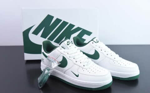 耐克Nike Air Force 1 ’07 Low 40周年白绿双勾空军一号低帮休闲板鞋纯原版本 货号：MN5263-126