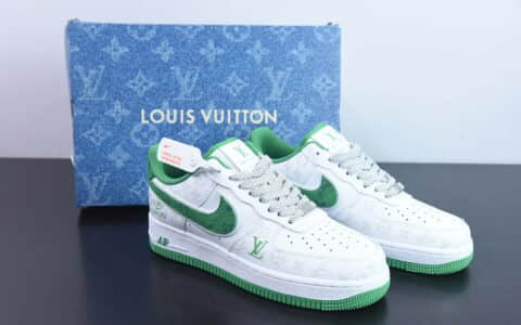 耐克NIke Air Force 1 '07 Low “LV联名暗夜精灵--绿牛仔”空军一号低帮休闲板鞋纯原版本 货号：CV0670-400