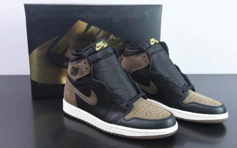 乔丹Air Jordan 1 High Palomino AJ1棕黑摩卡脚趾高帮文化篮球鞋纯原版本 货号：DZ5485-020