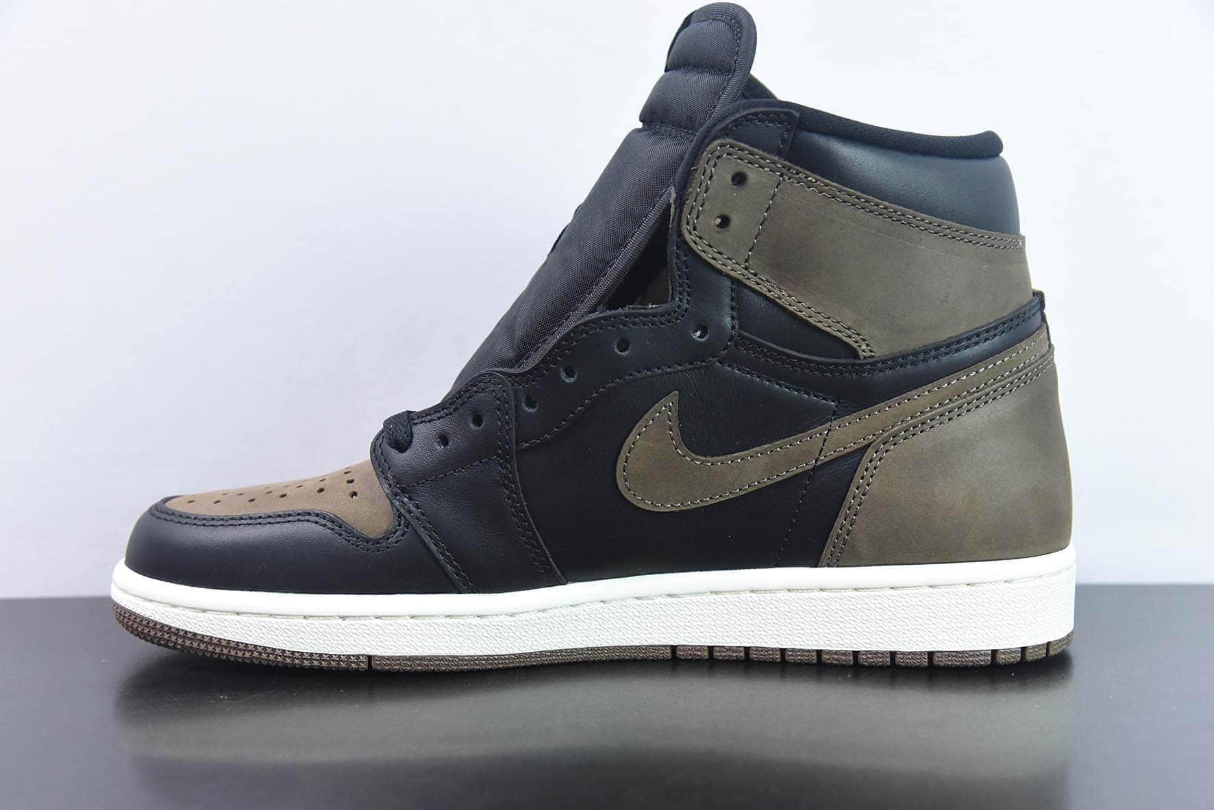 乔丹Air Jordan 1 High Palomino AJ1棕黑摩卡脚趾高帮文化篮球鞋纯原版本 货号：DZ5485-020