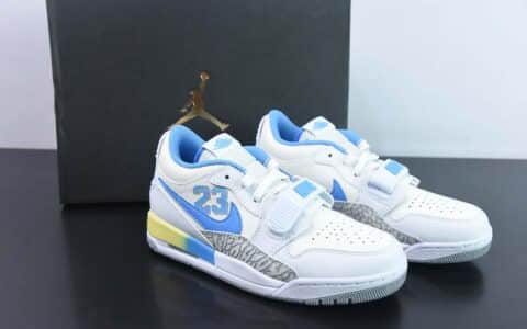 乔丹Air Jordan Legacy 312 Low AJ312 白蓝23爆裂纹复古篮球鞋纯原版本 货号：FJ7223-141