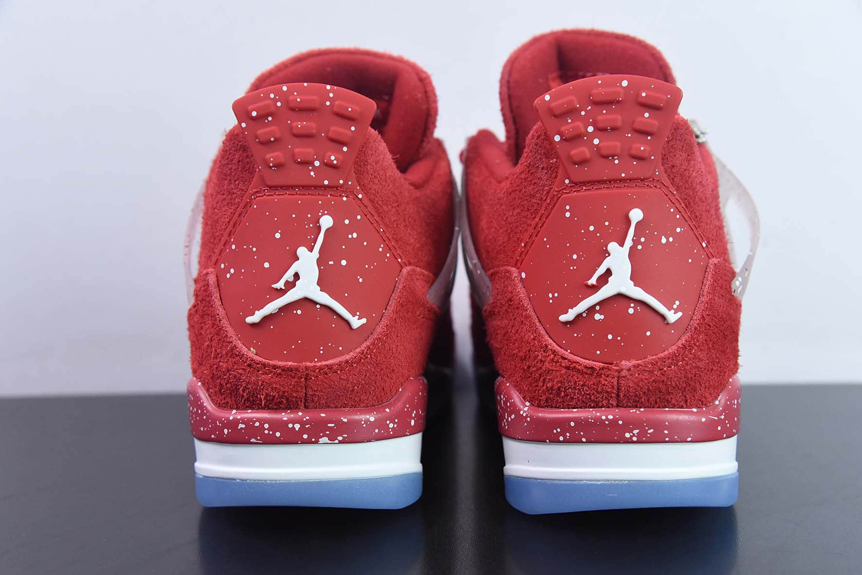 乔丹Air Jordan 4 Retro AJ4 麂皮大学红高帮篮球鞋纯原版本 货号：AJ4-1043530 