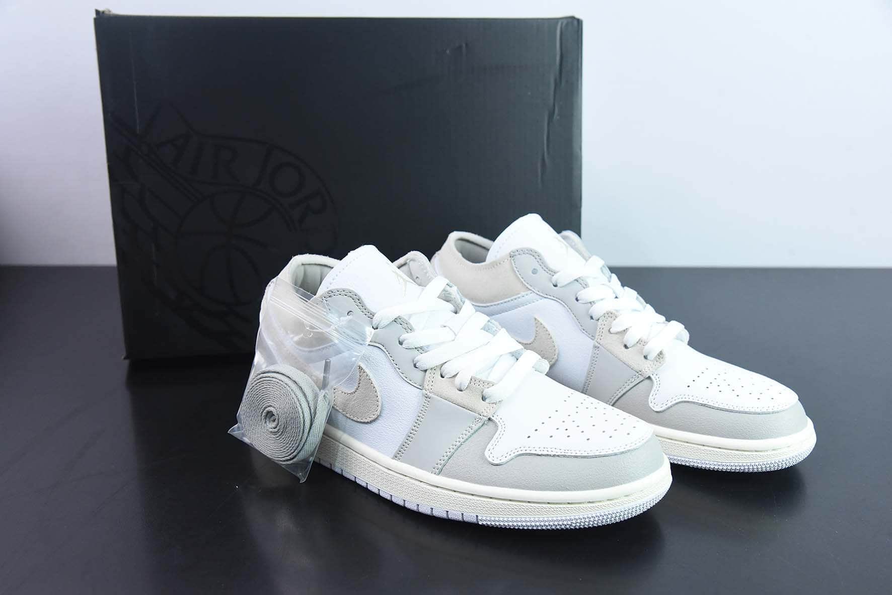 乔丹Air Jordan 1 Low AJ1白灰低帮复古文化篮球鞋纯原版本 货号：DN1635-002