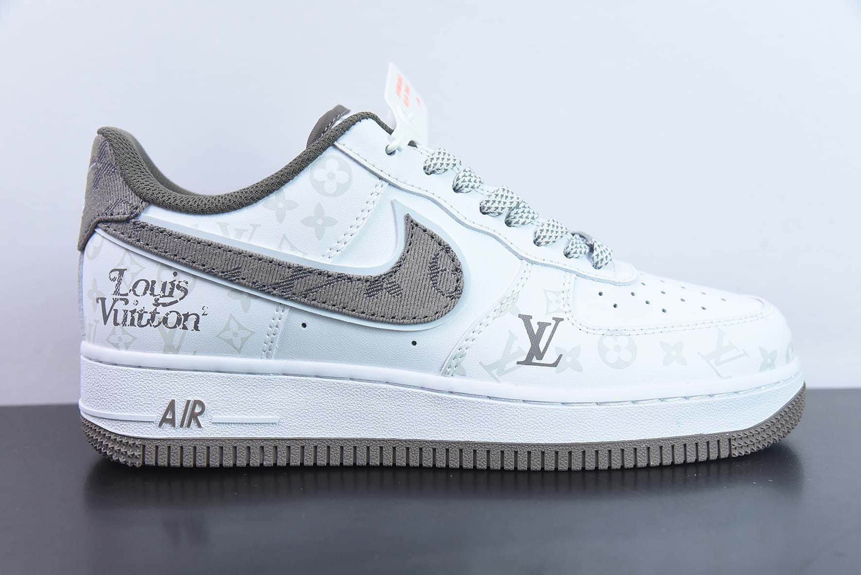 耐克NIke Air Force 1 '07 Low “LV联名暗夜精灵--深灰牛仔”空军一号低帮休闲板鞋纯原版本 货号:CV0670-300