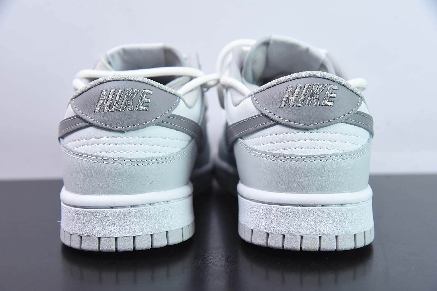 耐克Nike Dunk Low SB 白灰绑带定制版低帮滑板鞋纯原版本 货号：DH7913-001 