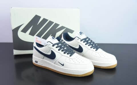 耐克NIke Air Force 1 ’07 Low “米深蓝满天星”空军一号低帮休闲板鞋纯原版本 货号：HD1689-104