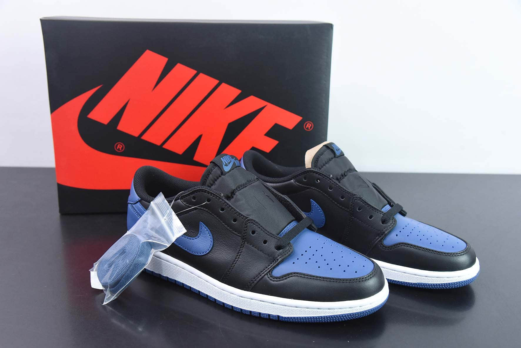 乔丹Air Jordan 1 Retro Low AJ1黑蓝低帮复古文化篮球鞋纯原版本 货号:CZ0775-041