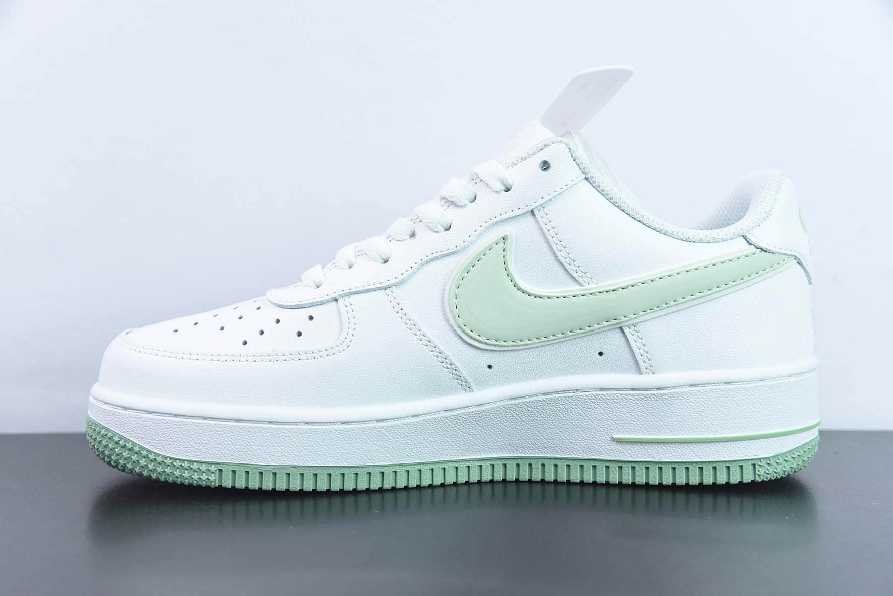 耐克Nike Air Force 1‘07 Low ”Swoosh“ 草绿小勾空军一号低帮休闲板鞋纯原版本 货号:CV5696-968