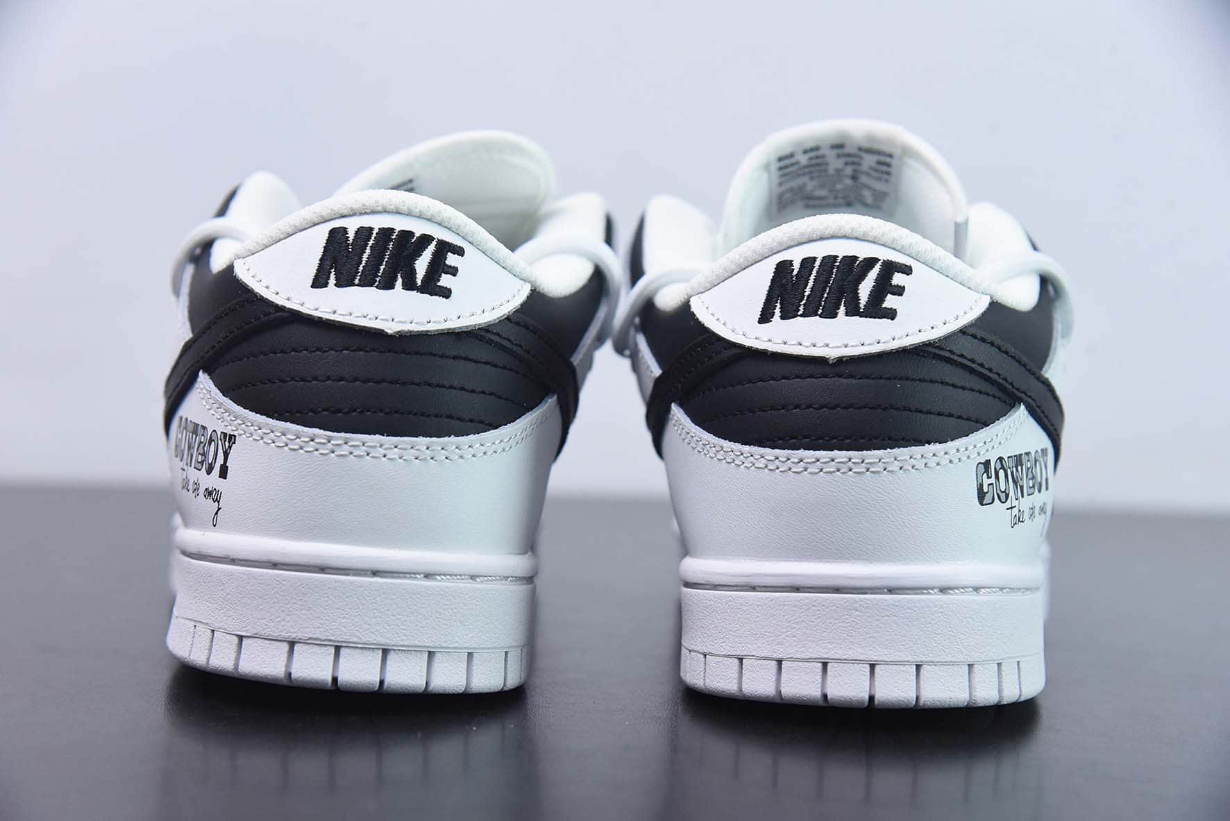 耐克Nike Dunk Low SB解构绑带黑白灰低帮休闲滑板鞋纯原版本 货号：DJ6188-101