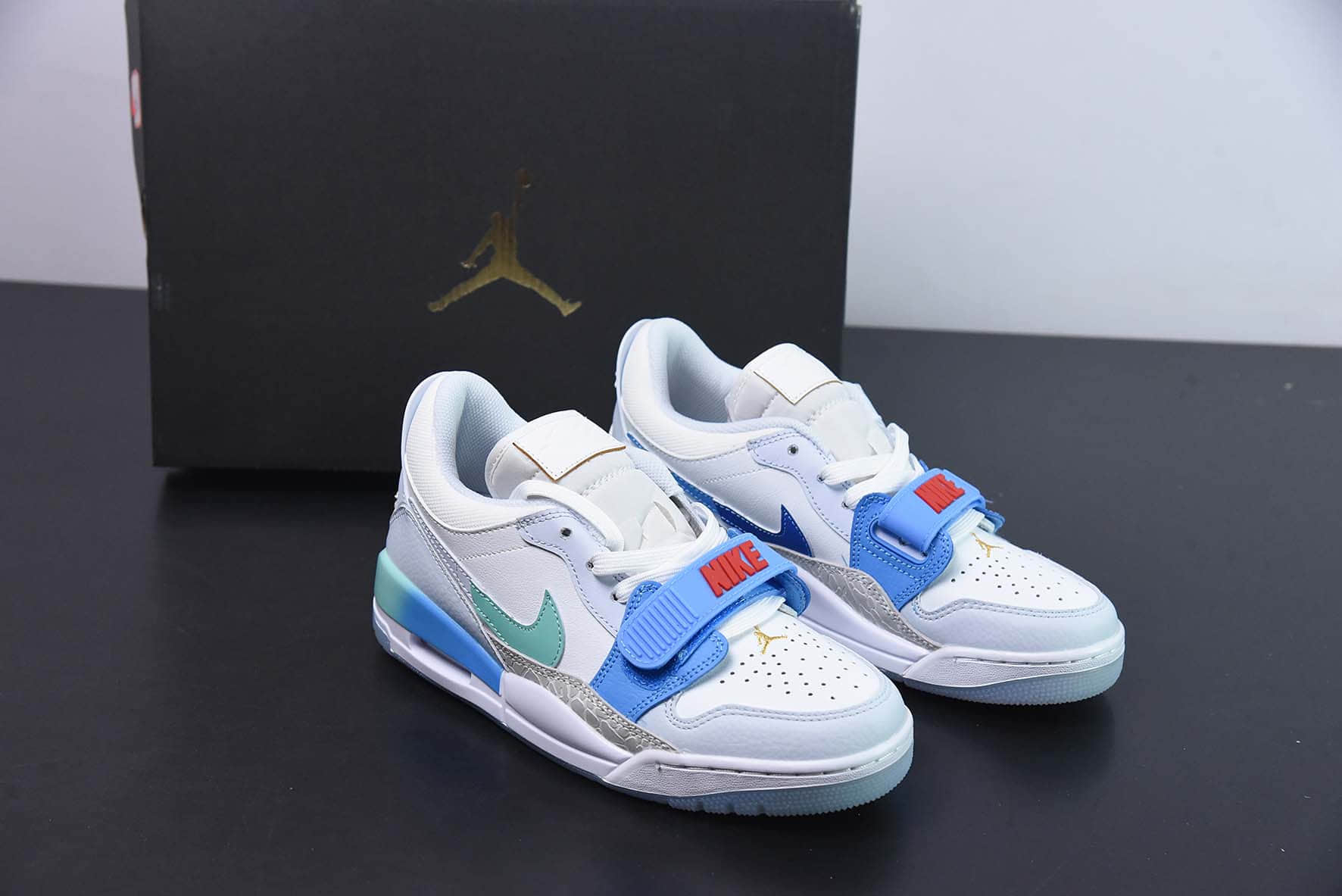 乔丹Air Jordan Legacy 312 low AJ312灰蓝魔术贴复古文化篮球鞋纯原版本 货号：FN8896-131