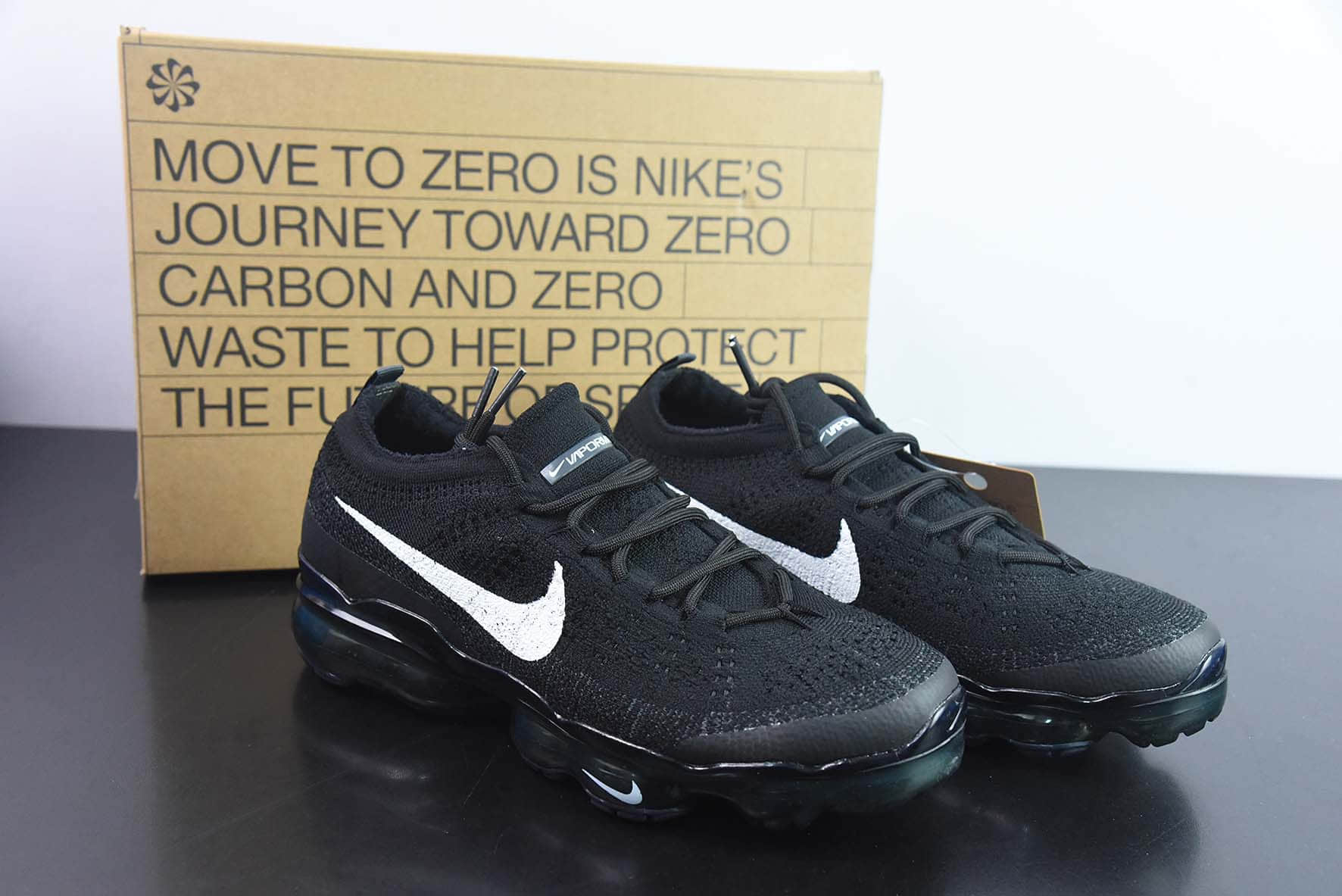 耐克Nike air VaporMax 2023 FK武士黑白钩子耐克2023款大气垫飞线跑鞋纯原版本 货号:DV6840-002