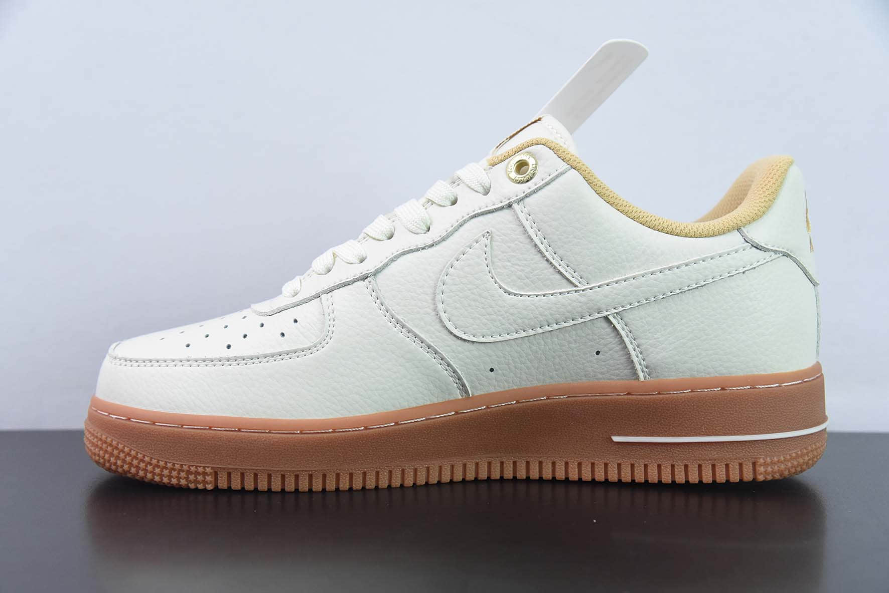 耐克Nike Air Force 1 Low NAI-KE白棕印花生胶空军一号低帮运动休闲板鞋纯原版本 货号:NK0621-988