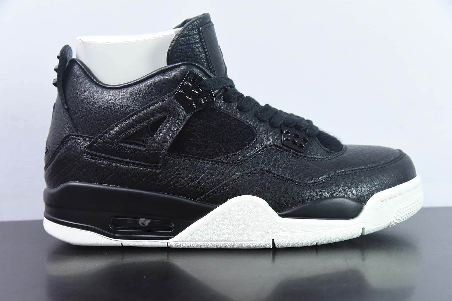 乔丹Air Jordan 4 Retro Premium  Pony Hair Black  AJ4黑白巅峰奢华黑男子复古文化篮球鞋纯原版本 货号：819139-010