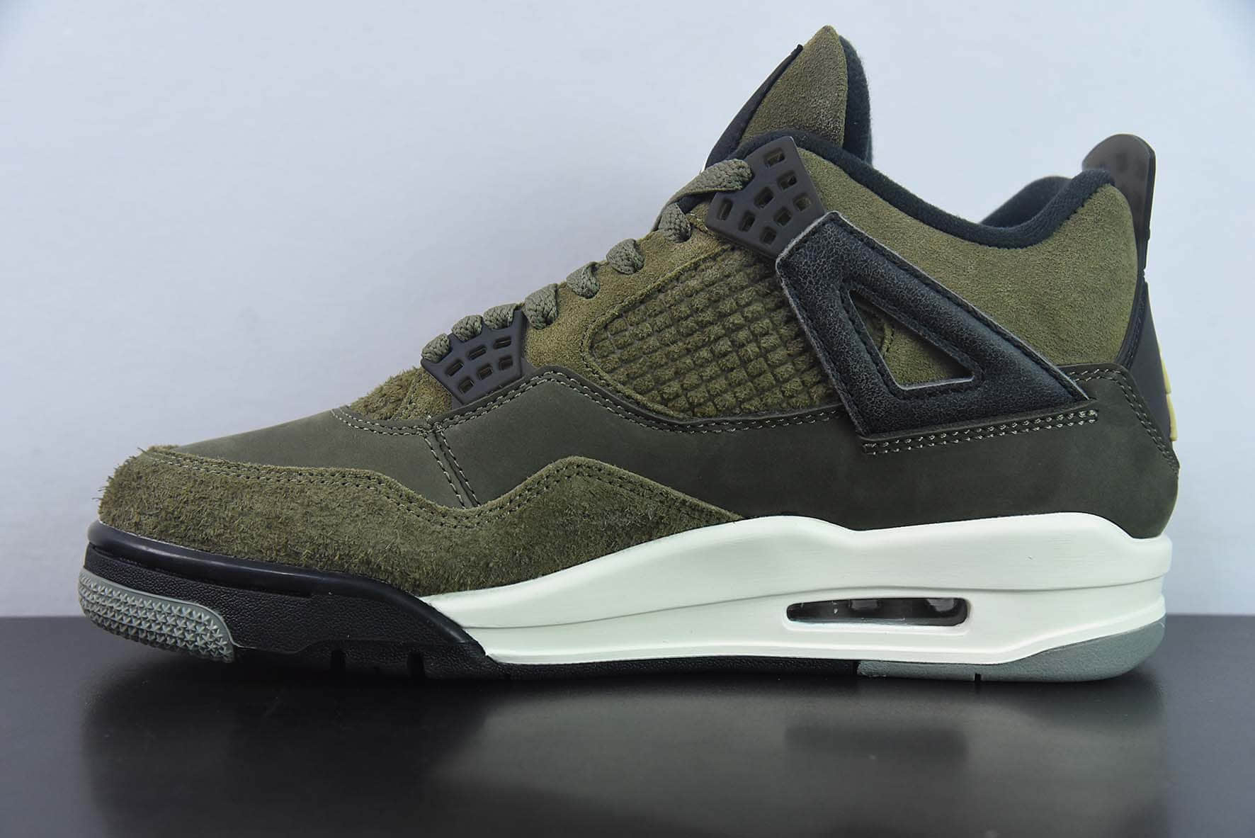 乔丹Air Jordan 4 Olive Canvas AJ4橄榄绿男子文化篮球鞋纯原版本 货号：FB9927-200