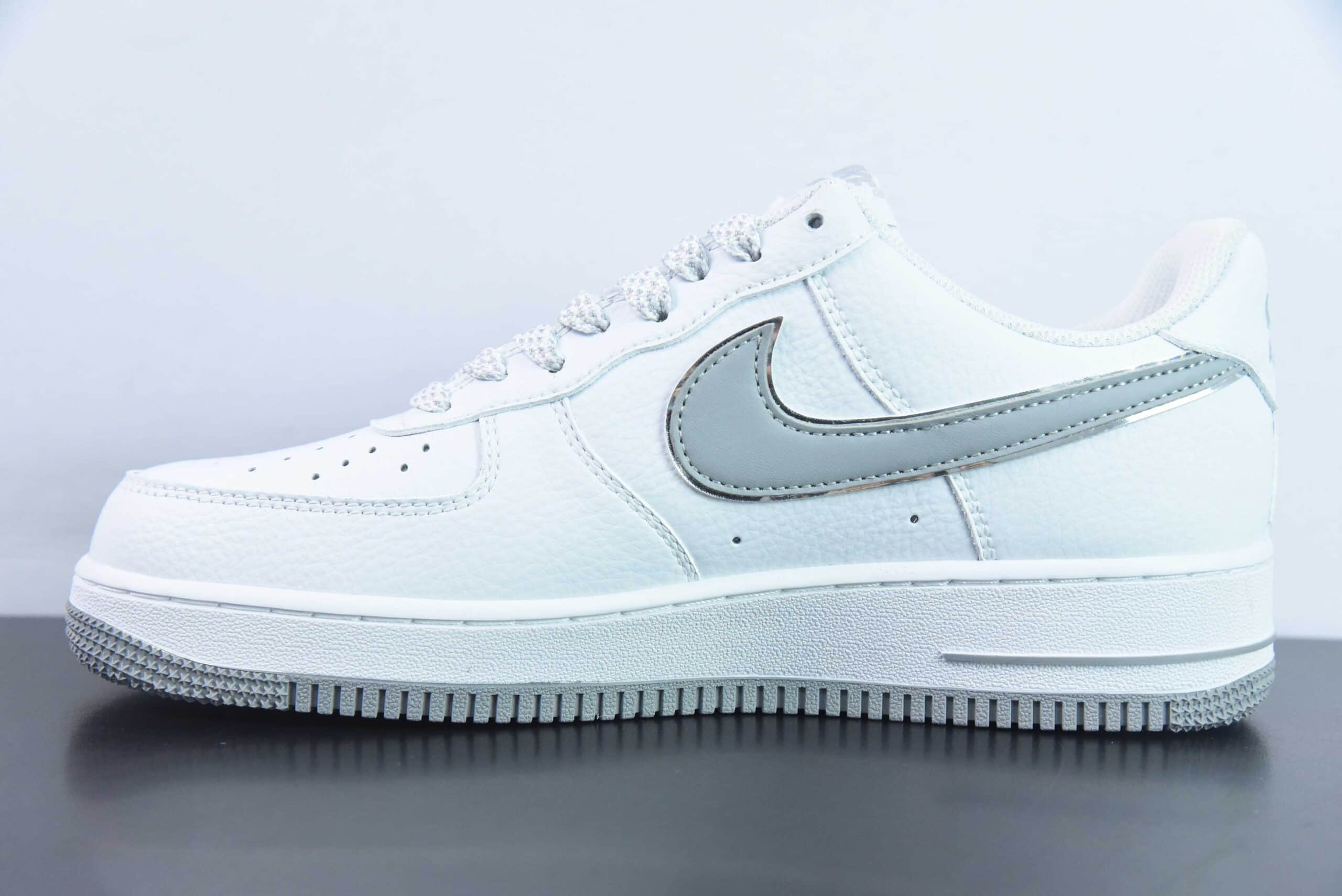 耐克Nike Air Force 1 Low斯图西联名白灰空军一号低帮百搭休闲运动板鞋纯原版本 货号：CW2288-111 