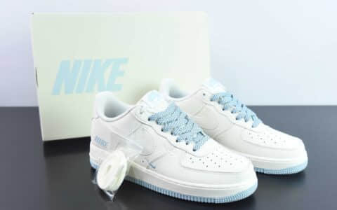 耐克Nike Air Force 1 Low 白蓝三勾空军一号低帮运动休闲板鞋纯原版本 货号：TV2306-251