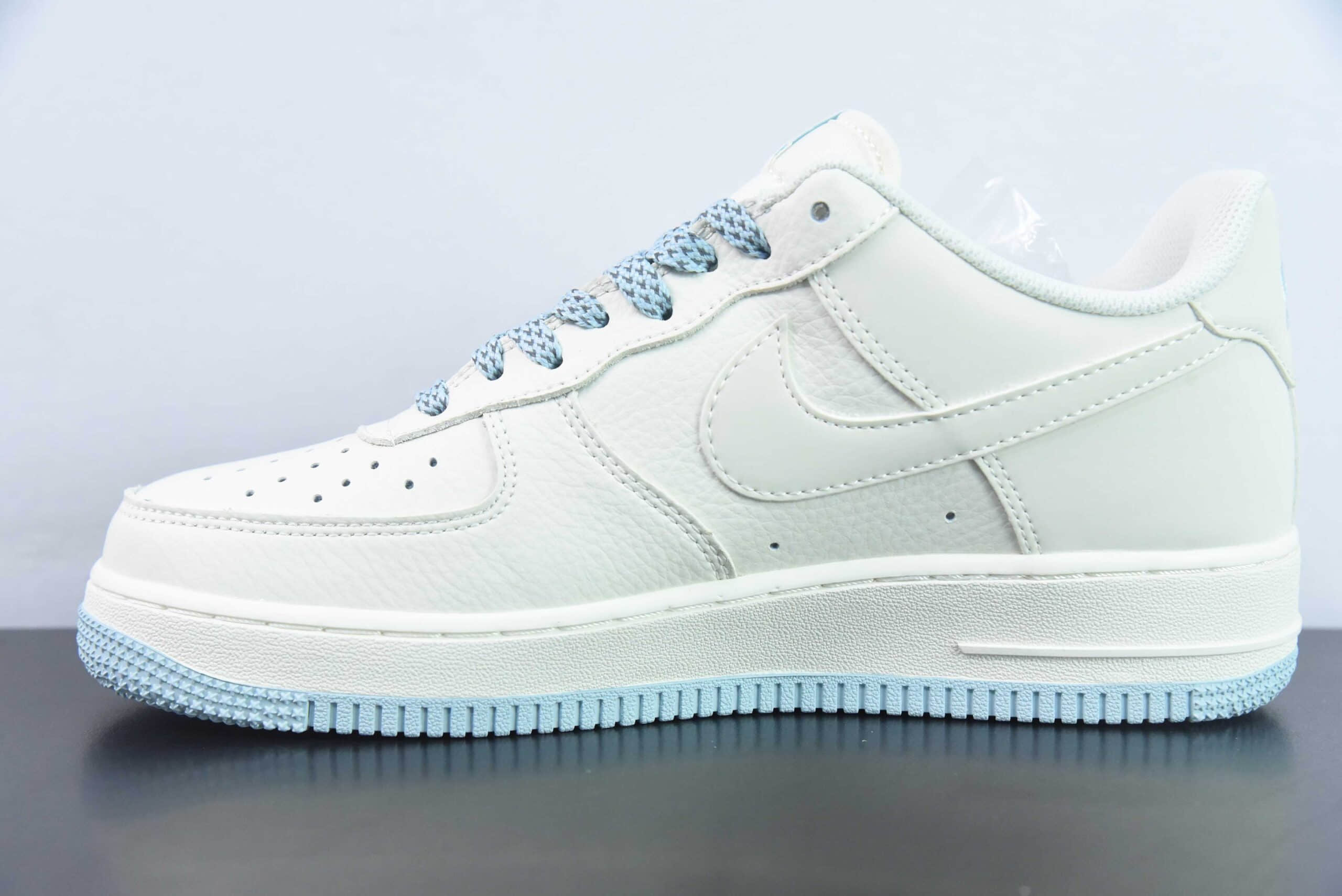 耐克Nike Air Force 1 Low 白蓝三勾空军一号低帮运动休闲板鞋纯原版本 货号：TV2306-251