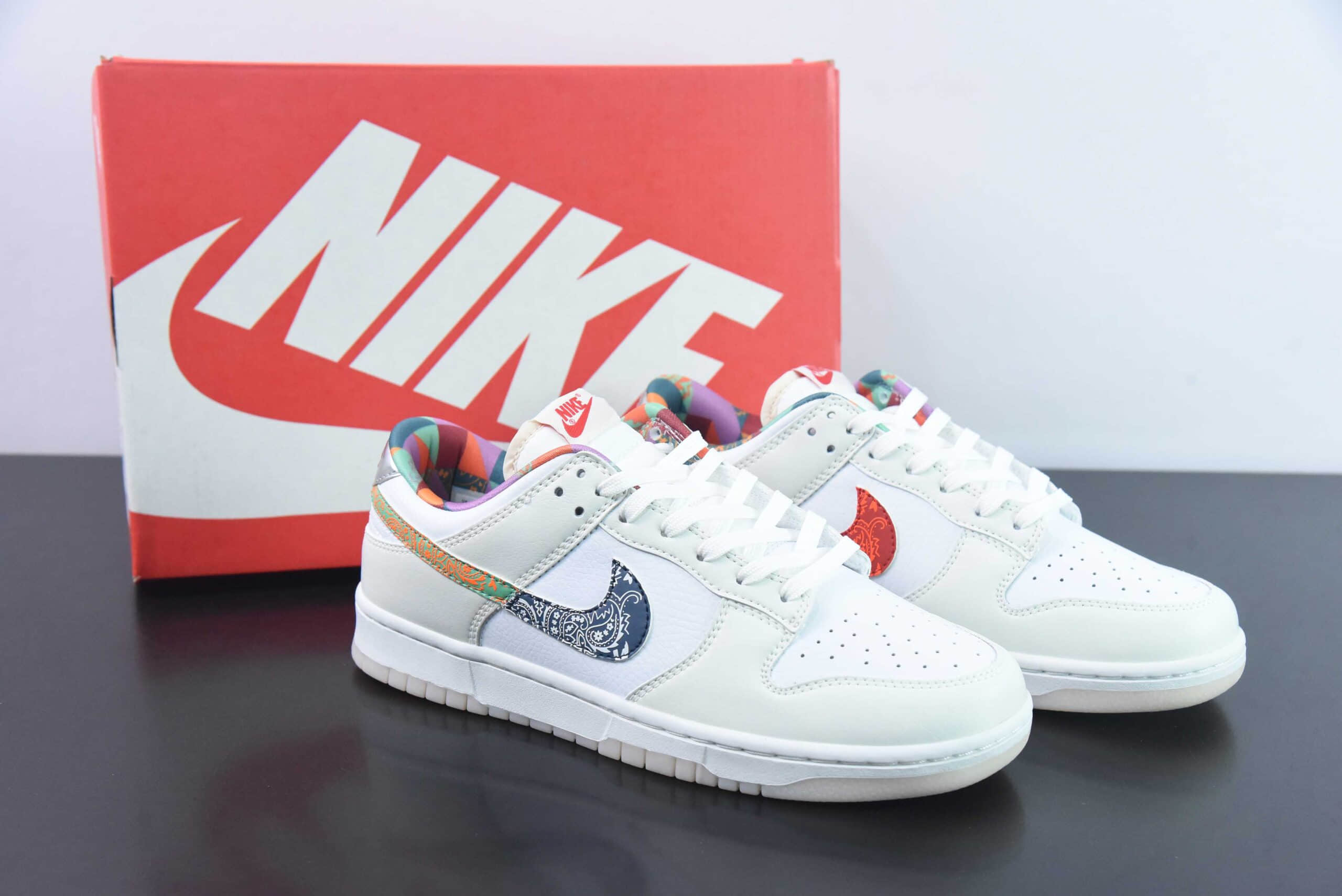 耐克Nike DUNK SB Low Decon 白色七彩鸳鸯SB低帮休闲滑板鞋纯原版本货号:FN8913-141