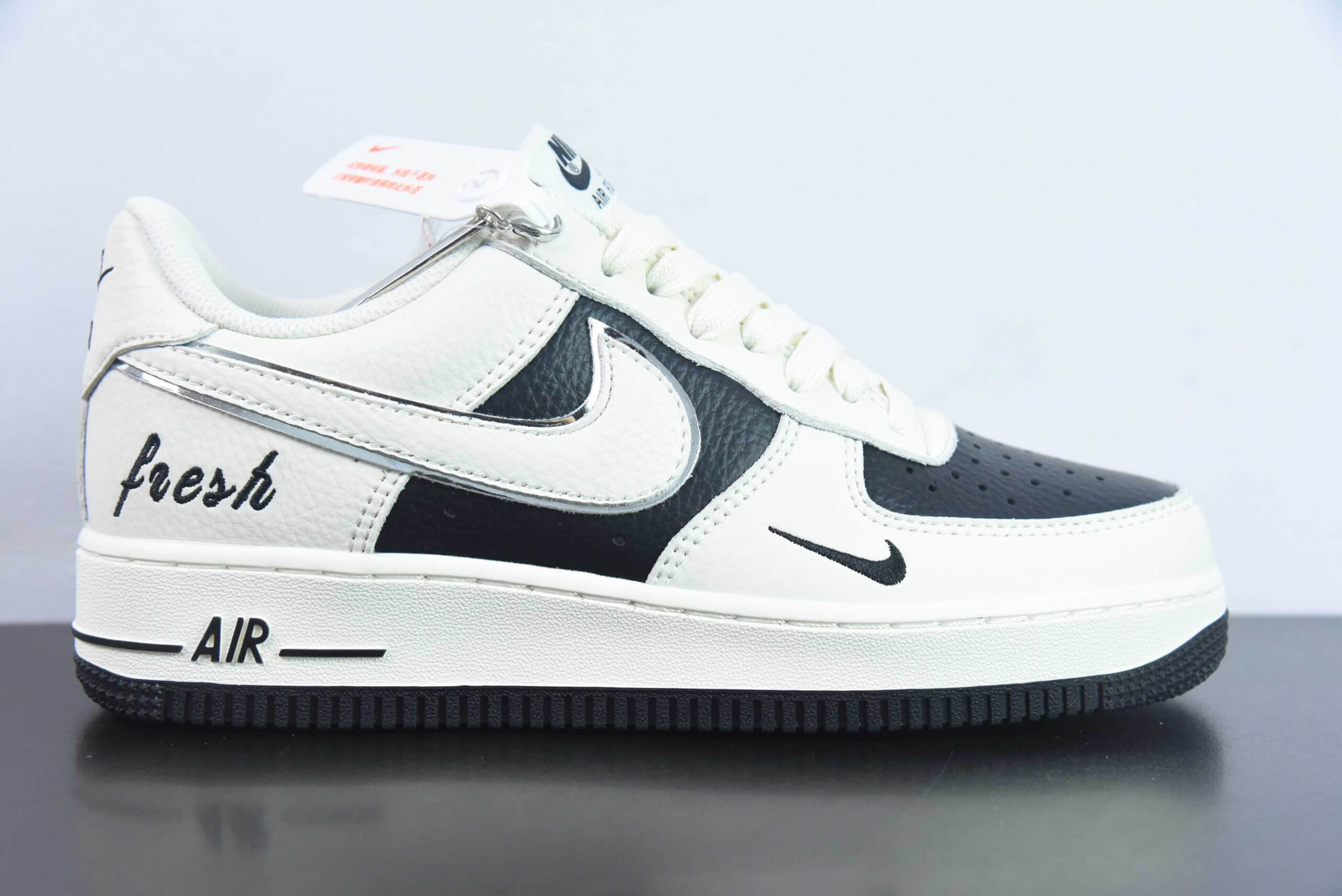 耐克Nike Air Force 1 Low白深蓝双勾 keep字母印花空军一号低帮运动休闲板鞋纯原版本 货号：BM2023-102