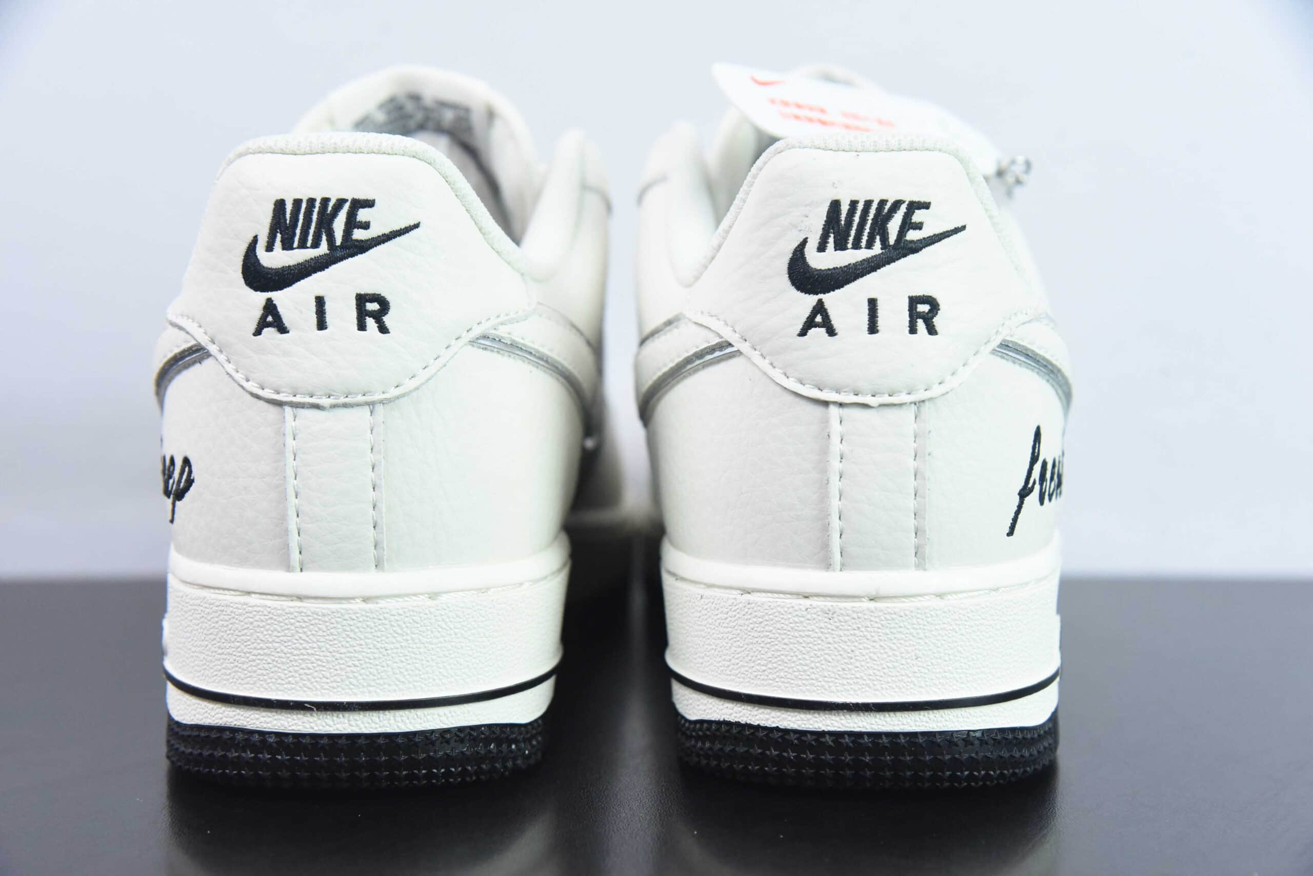 耐克Nike Air Force 1 Low白深蓝双勾 keep字母印花空军一号低帮运动休闲板鞋纯原版本 货号：BM2023-102
