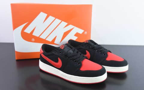 乔丹Air Jordan AJ1 Low帆布黑红低帮复古文化篮球鞋纯原版本 货号：DX4981-006