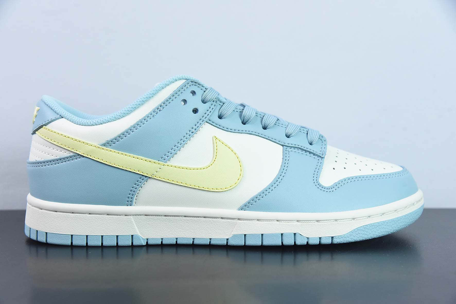 耐克Nike Dunk Low Retro PRM浅蓝黄低帮休闲运动板鞋纯原版本 货号:DD1503-123