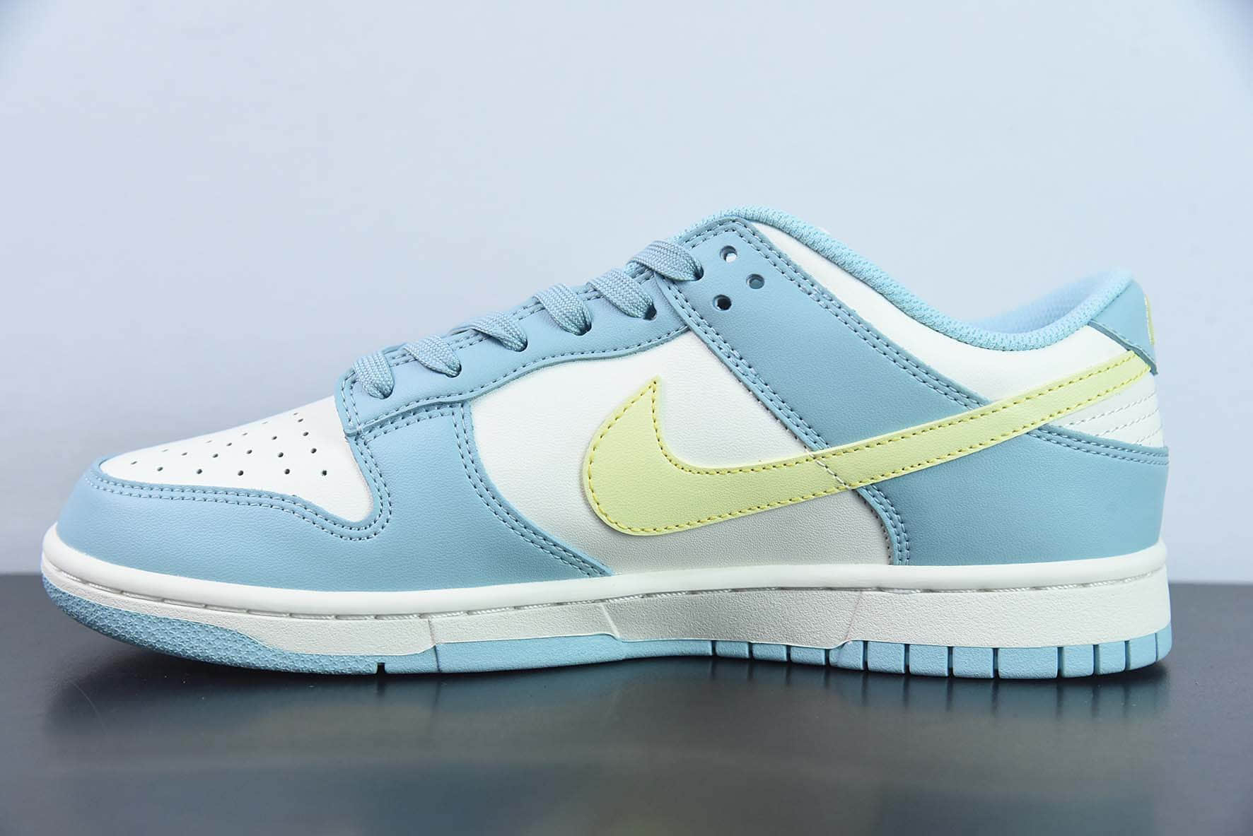 耐克Nike Dunk Low Retro PRM浅蓝黄低帮休闲运动板鞋纯原版本 货号:DD1503-123